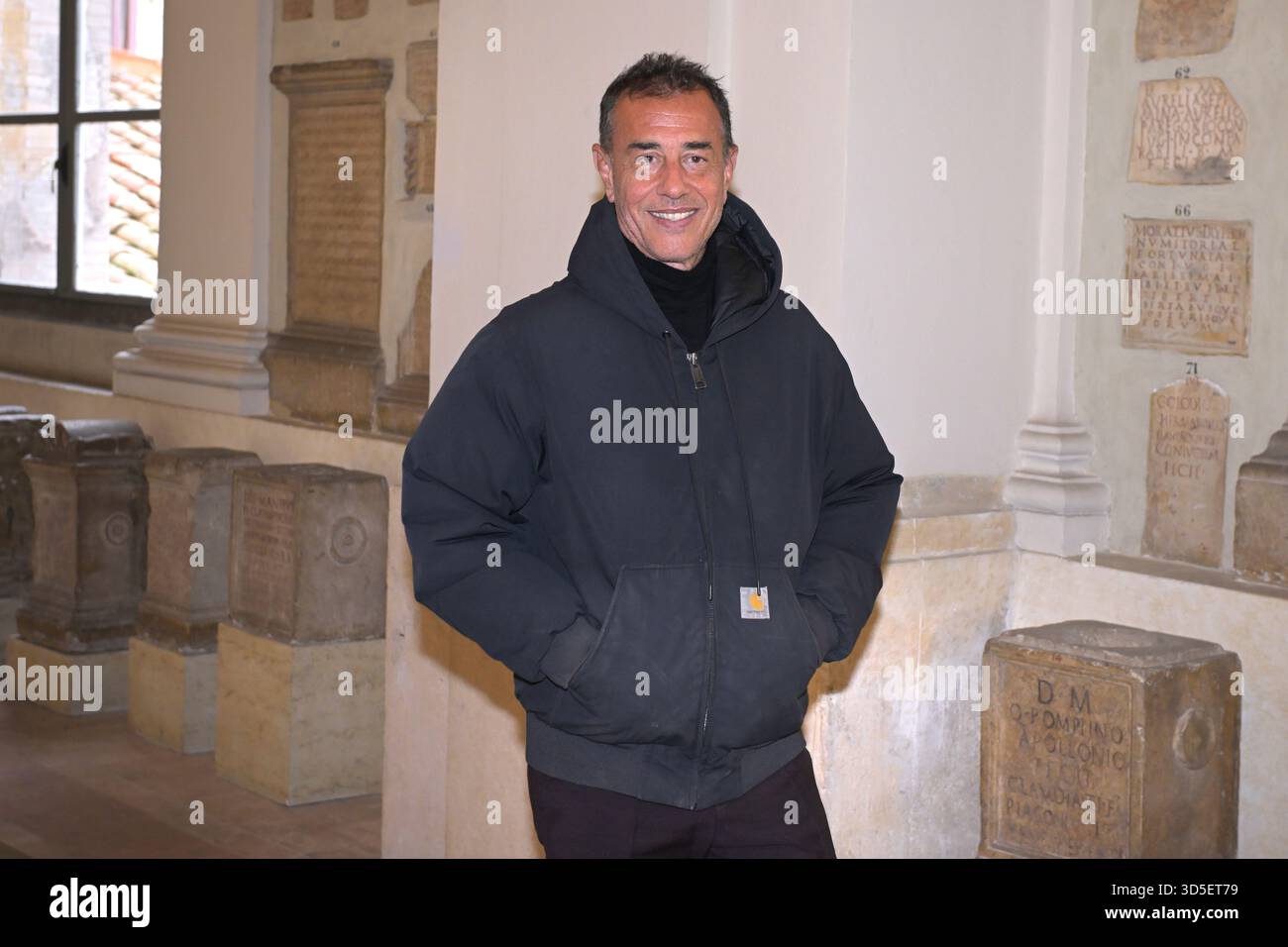 Vatican City, Vatican. 15th Nov, 2025. VATICAN CITY, VATICAN - NOVEMBER 15: Matteo Garrone leaves the Clementine Hall at the end of a Papal Audience of Pope Leo XIV with the Film Industry at the Apostolic Palace on November 15, 2025 in Vatican City, Vatican. Credit: dpa/Alamy Live News Stock Photo