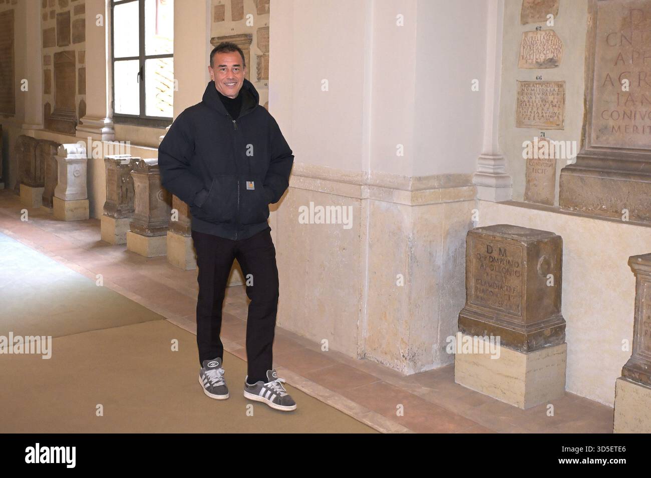 Vatican City, Vatican. 15th Nov, 2025. VATICAN CITY, VATICAN - NOVEMBER 15: Matteo Garrone leaves the Clementine Hall at the end of a Papal Audience of Pope Leo XIV with the Film Industry at the Apostolic Palace on November 15, 2025 in Vatican City, Vatican. Credit: dpa/Alamy Live News Stock Photo