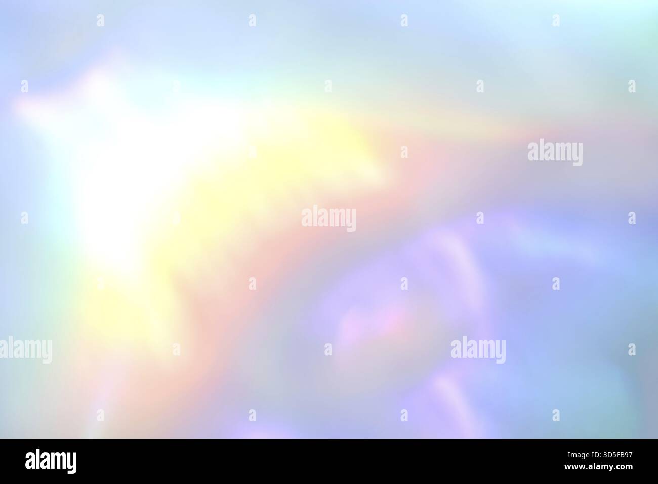 Abstract pastel rainbow light pattern with soft gradient and dreamy aura Stock Photo