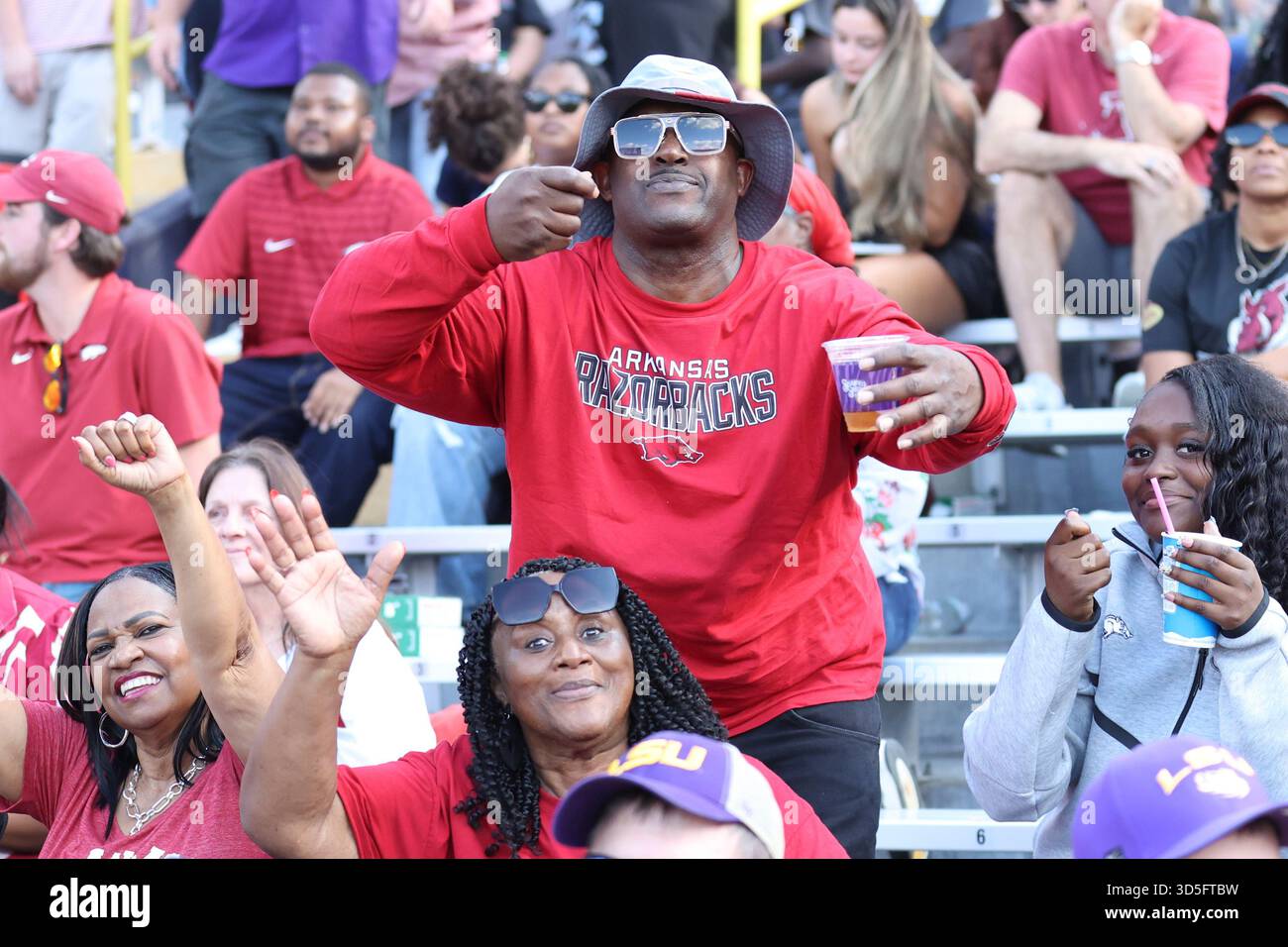 Sad Razorback Fans A Arkansas Razorbacks fan show support for his team during a ...