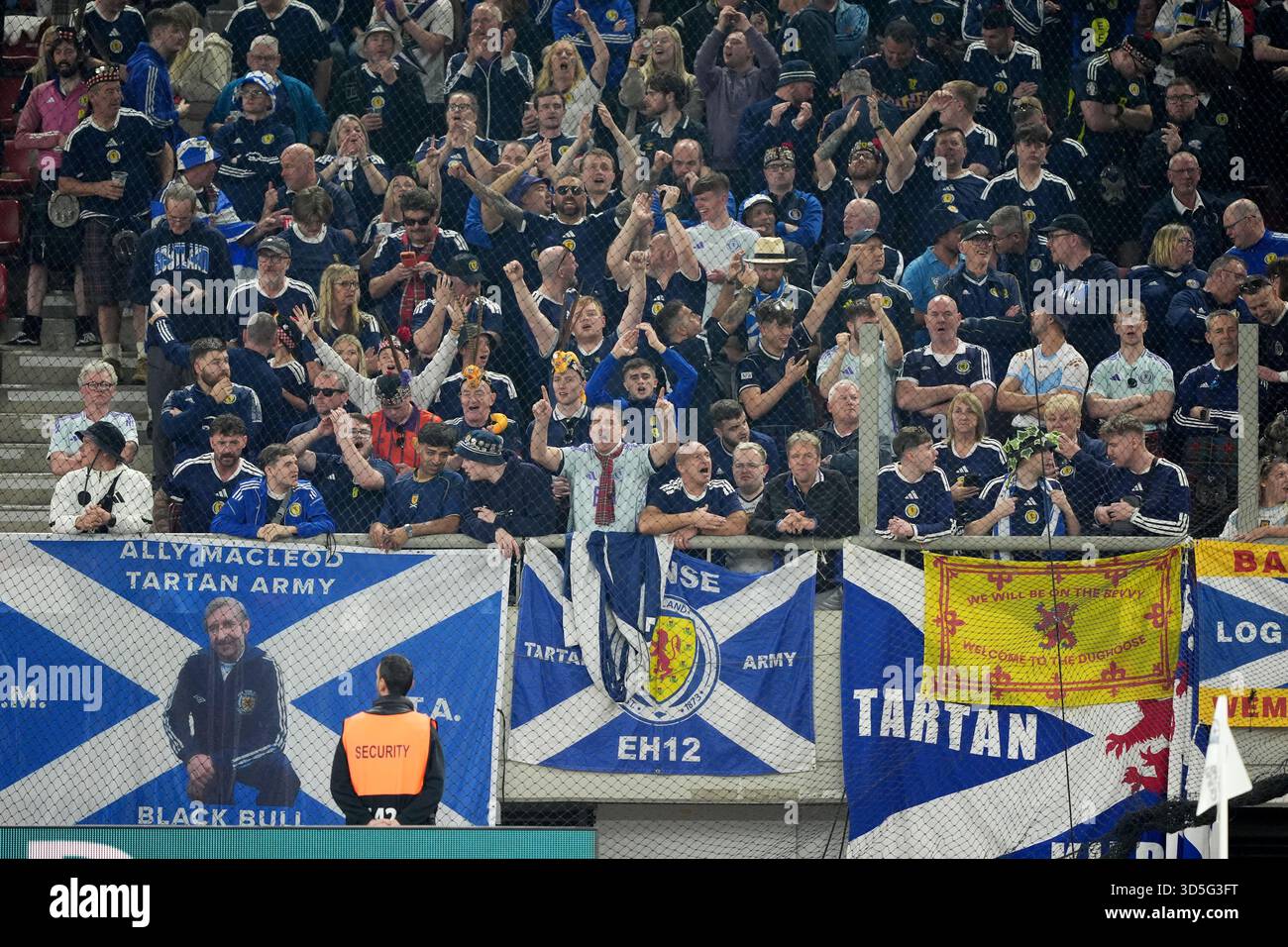Scotland Fans In The Stands During The FIFA World Cup European scotland-fans-in-the-stands-during-the-fifa-world-cup-european