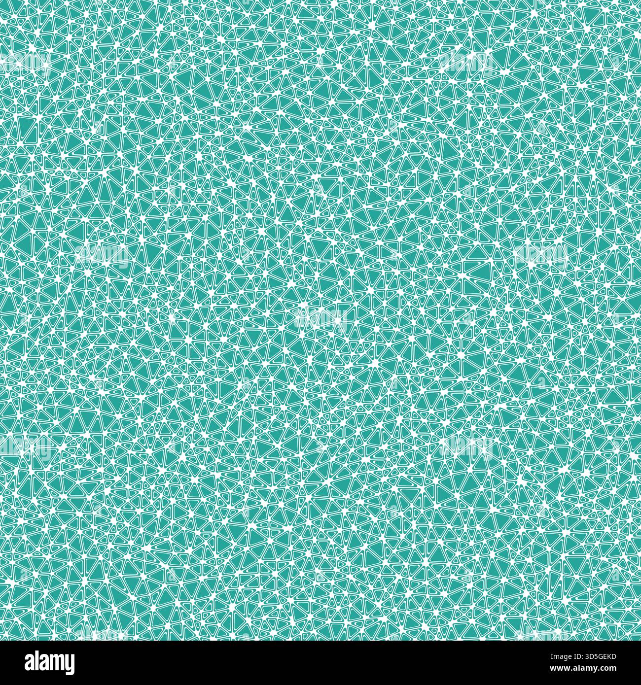 Triangulation geometric shapes background. Rounded solid shapes in frames. Tiny triangles size. Solid color style. Repeatable pattern. Stock Vector