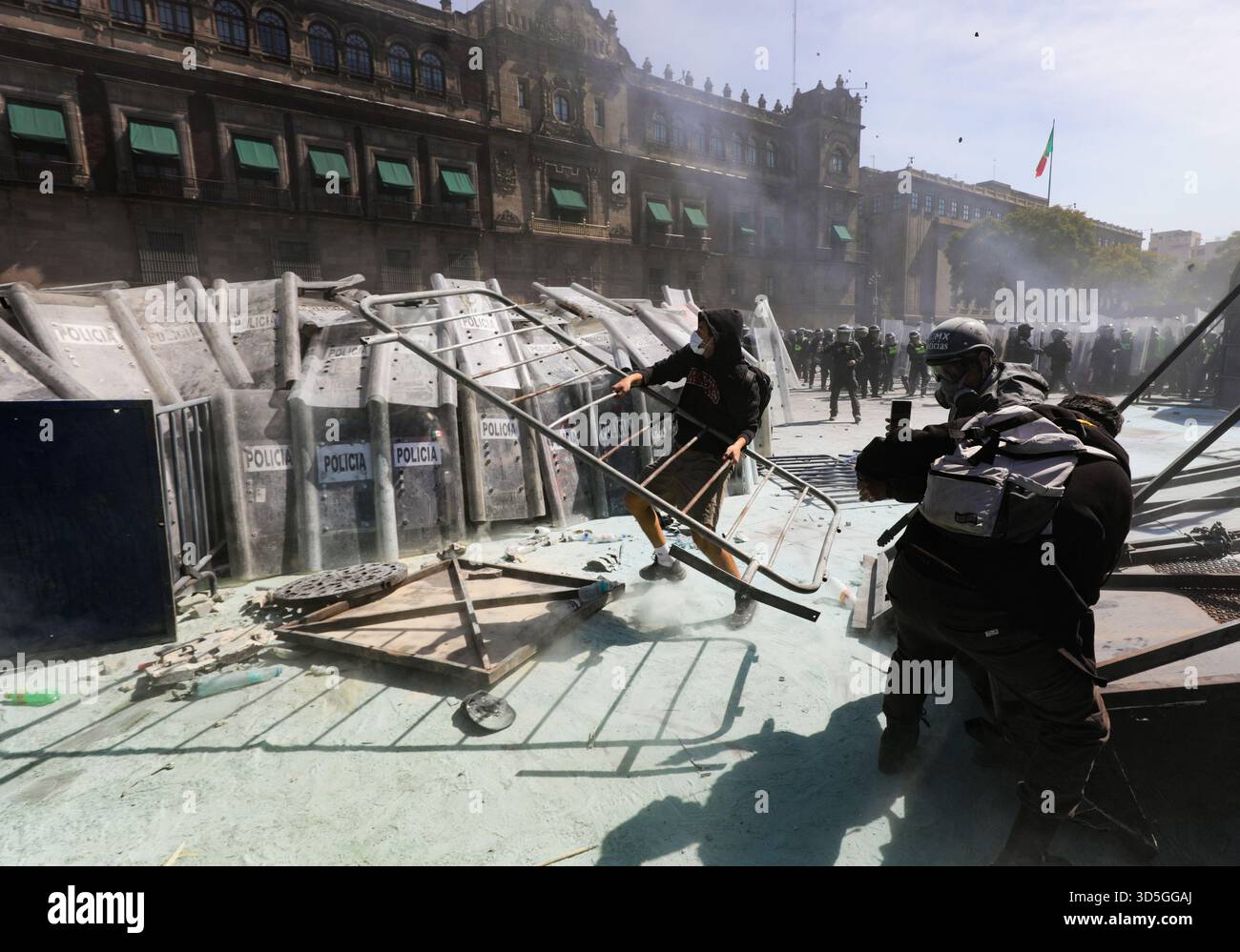 Gen Z Riot A person riots during the ‘Gen Z’ demonstration at main square Zocalo ...
