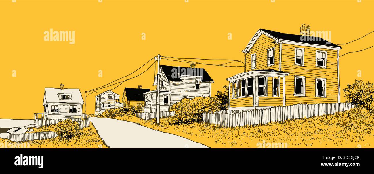 A quiet street Stock Vector Images - Alamy