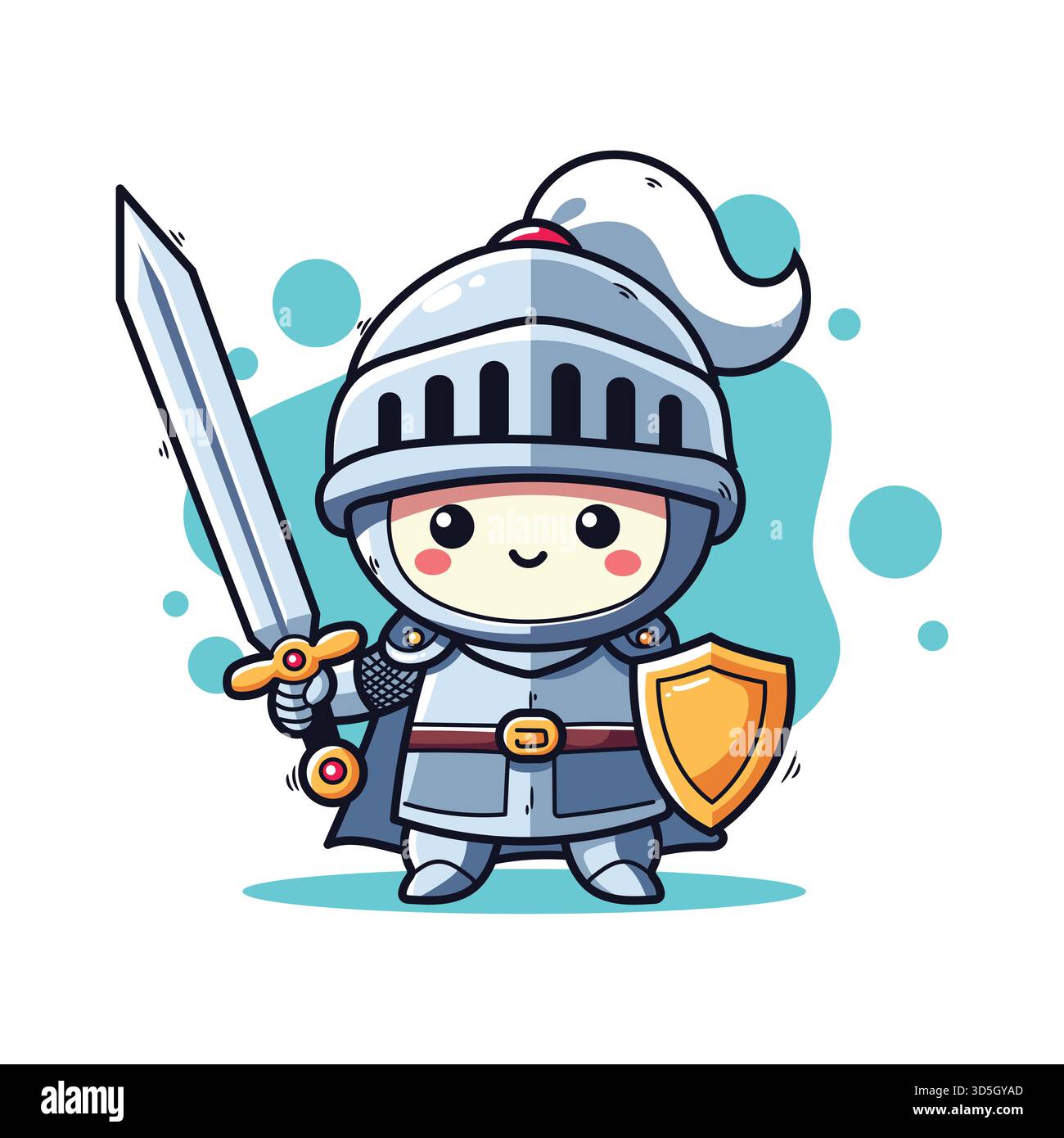Knight in armor cartoon illustration Cut Out Stock Images \u0026 Pictures - Alamy, image size:1300x1390