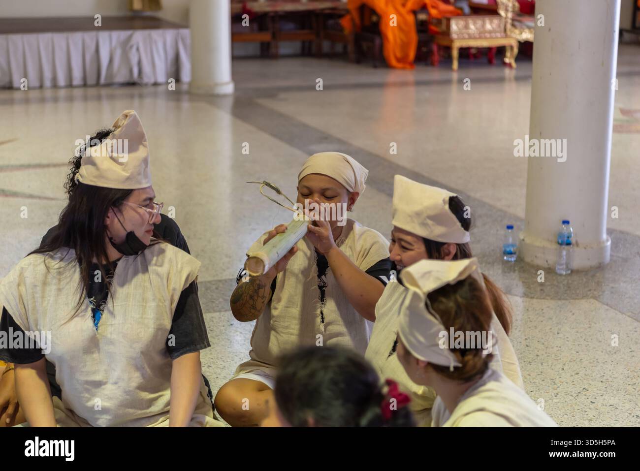 Thai Book Ritual Suphanburi, Thailand - November 7, 2025 : Participants in traditional ...