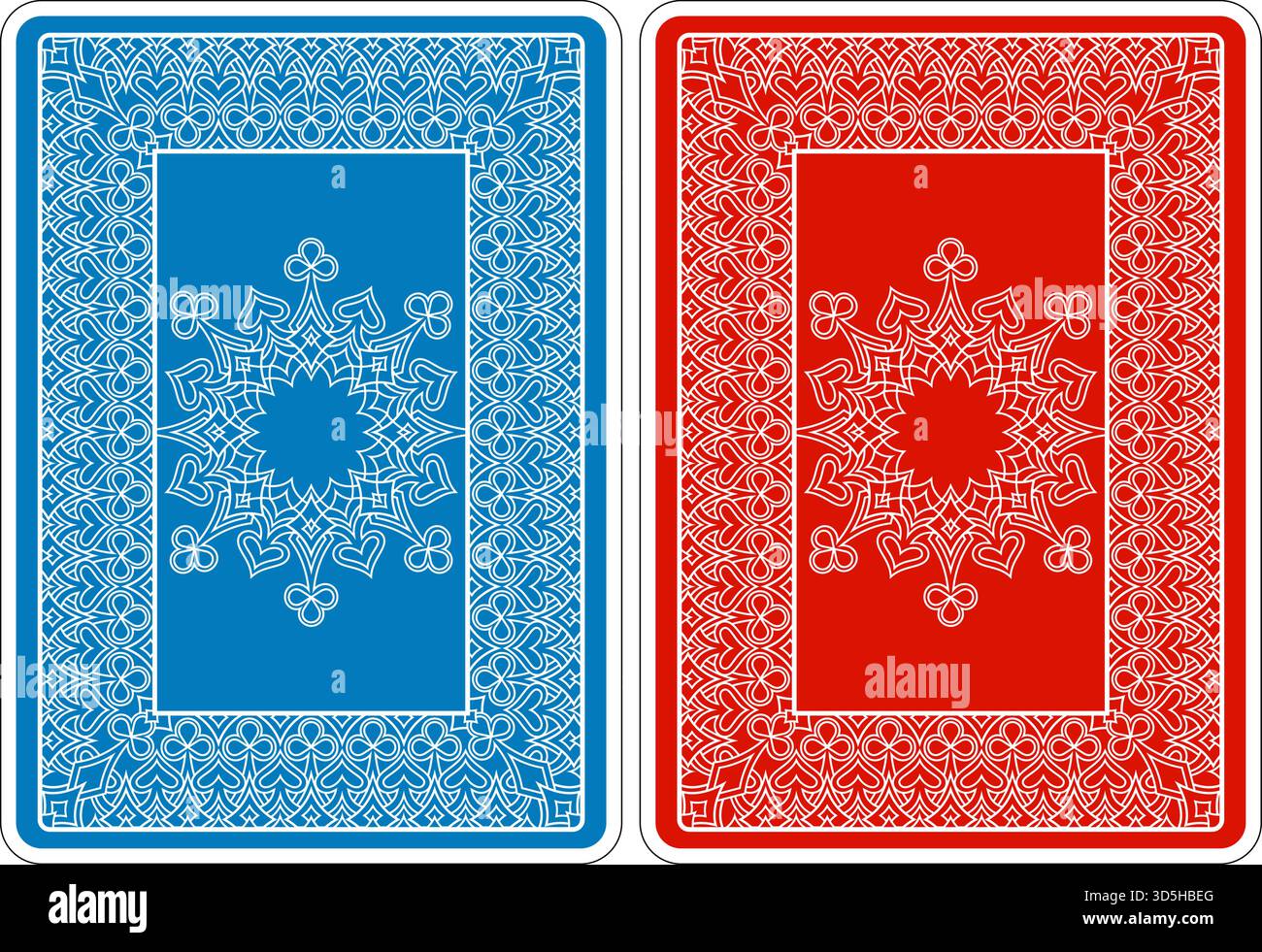 Card Backs Pattern from Deck of Playing Cards Stock Vector Image & Art ...