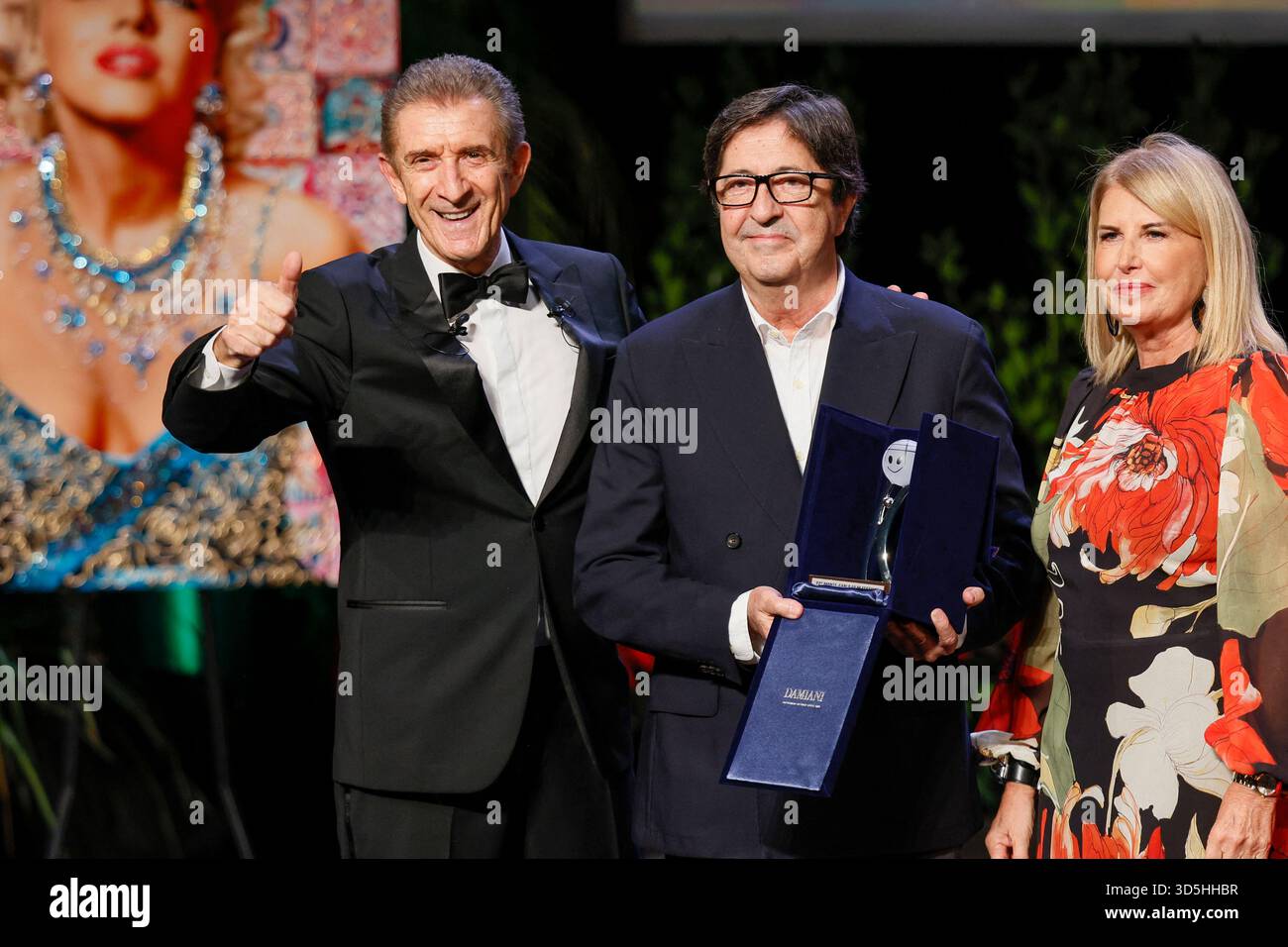 Monte Carlo, Monaco. 15th Nov, 2025. Manuel Gomez Pereira receives the Best Director award, Best Film Audience award during the awards gala night held at Grimaldi Forum during 22nd Monte Carlo Film Festival on November 15, 2025 in Monte Carlo, Monaco. Photo Marco Piovanotto/ABACAPRESS.COM Credit: Abaca Press/Alamy Live News Stock Photo
