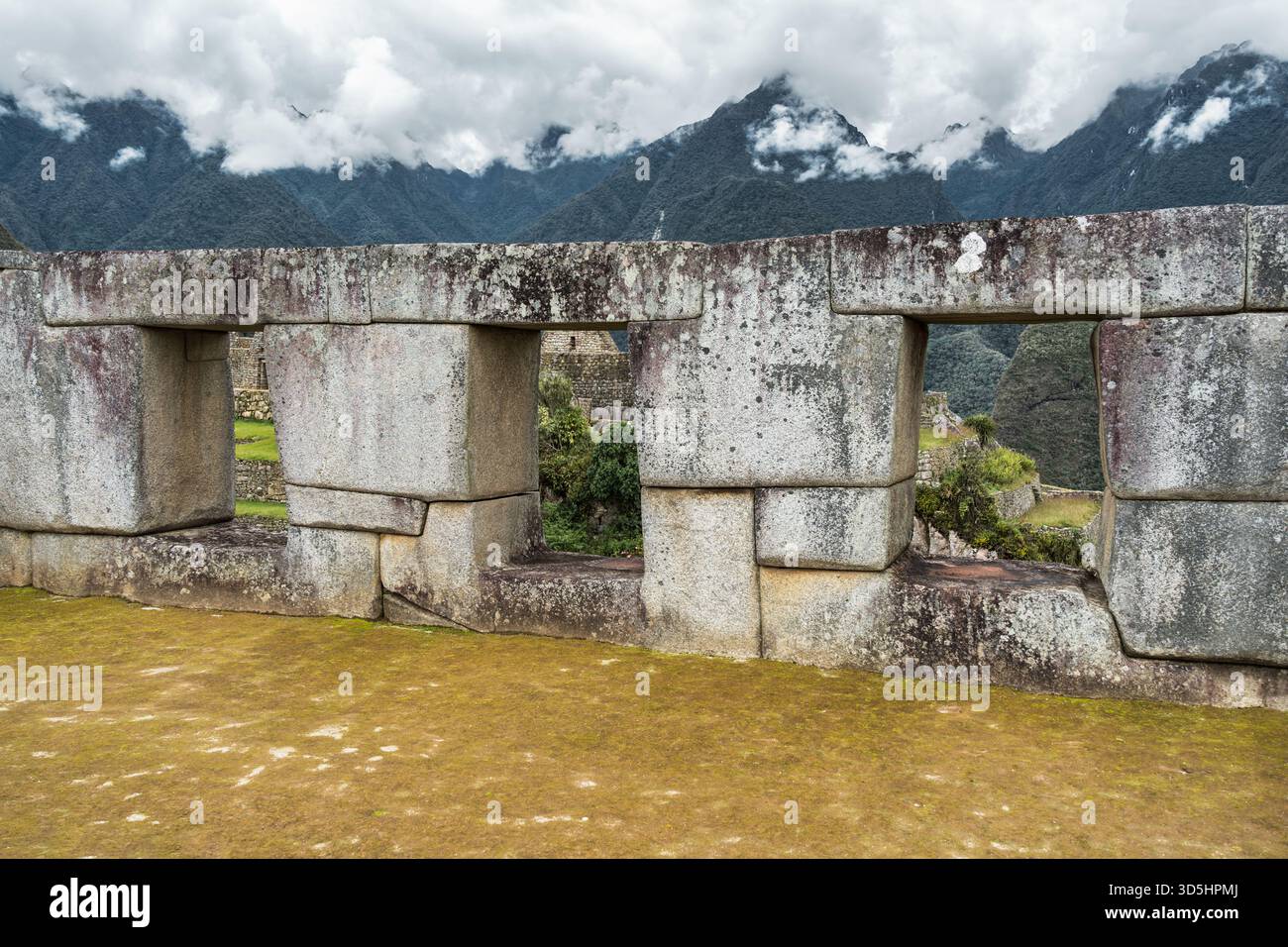Close-up view of the Temple of the Three Windows, one of the most ...