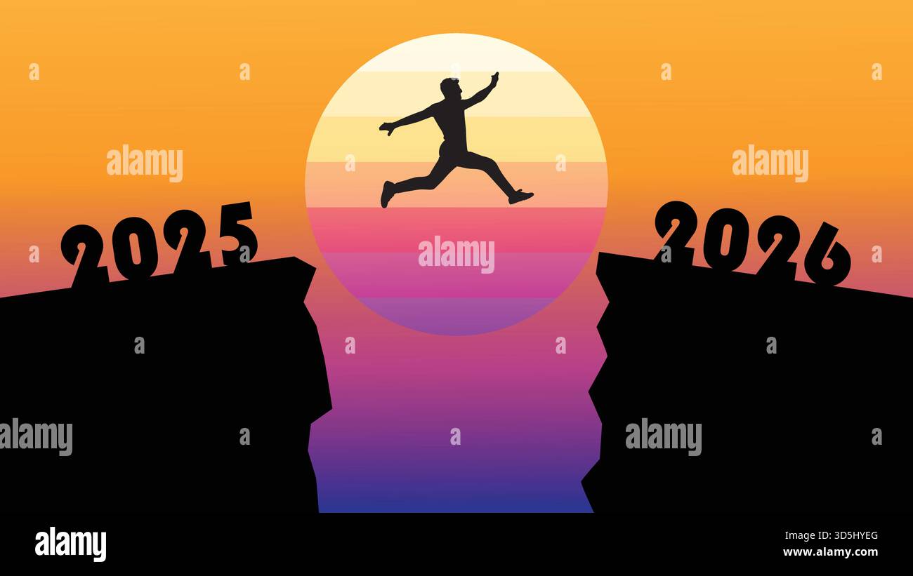 Jump from 2025 to 2026 hi-res stock photography and images - Alamy