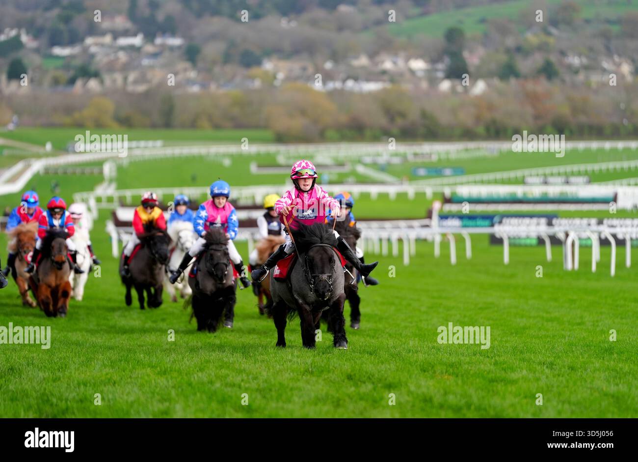 Briar Smokey Joe (right) ridden by jockey Olivia Eglise on their way to ...