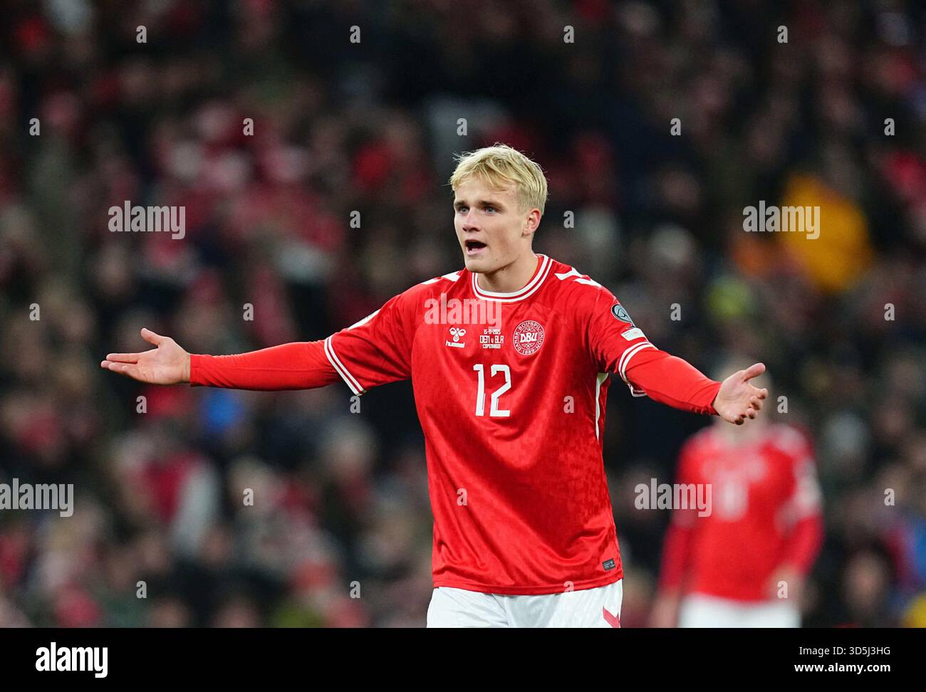 November 15 2025 Victor Froholdt Of Denmark Gestures During A World 