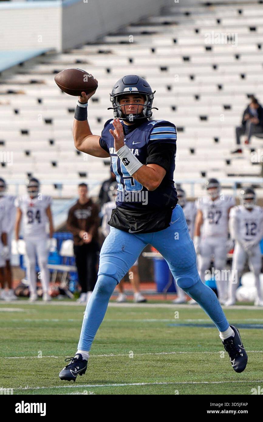 Columbia quarterback Chase Goodwin (15) looks to pass during an NCAA ...