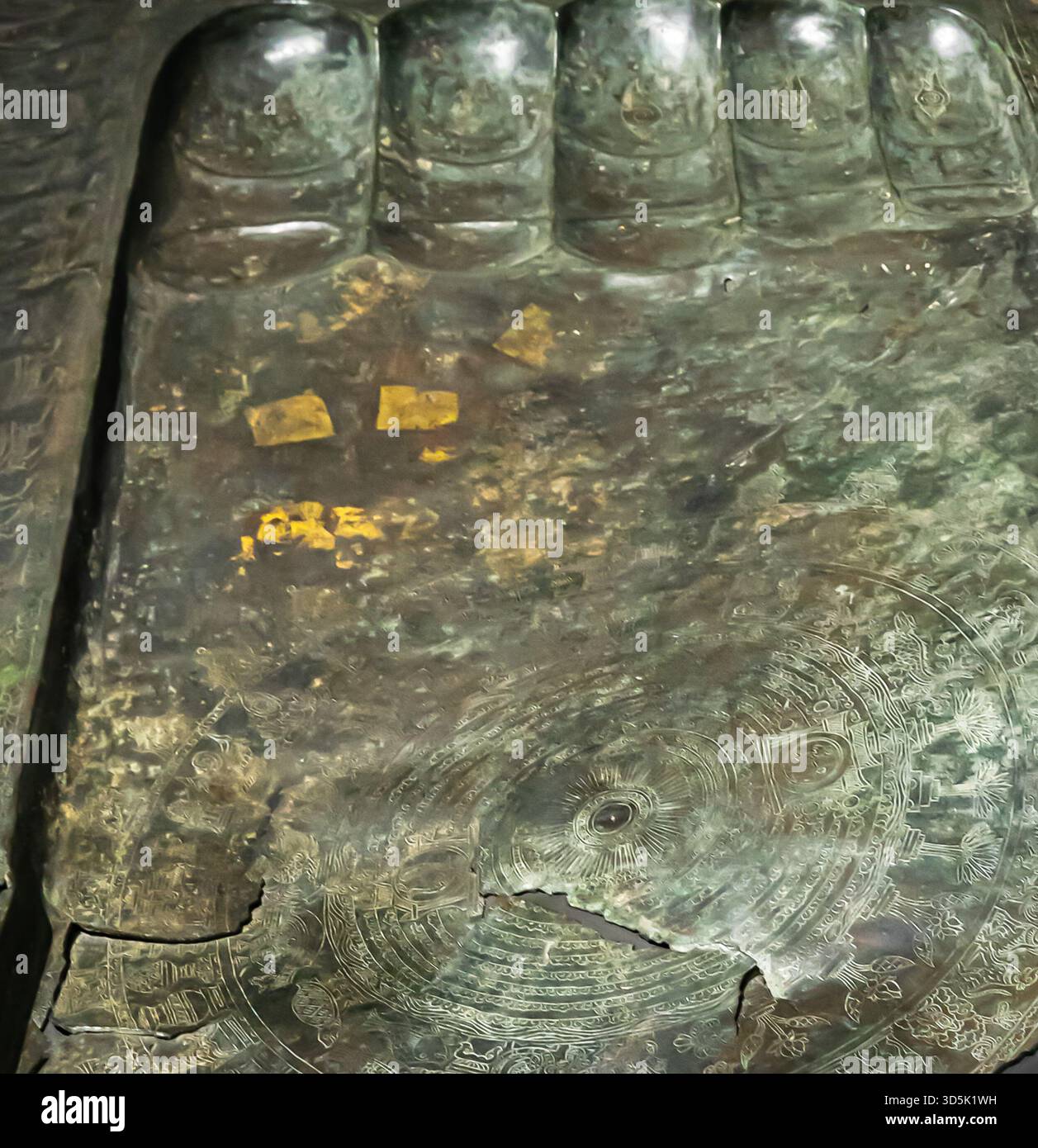 Buddhapada, Buddha's footprint, aniconic symbol used in early Buddhist ...