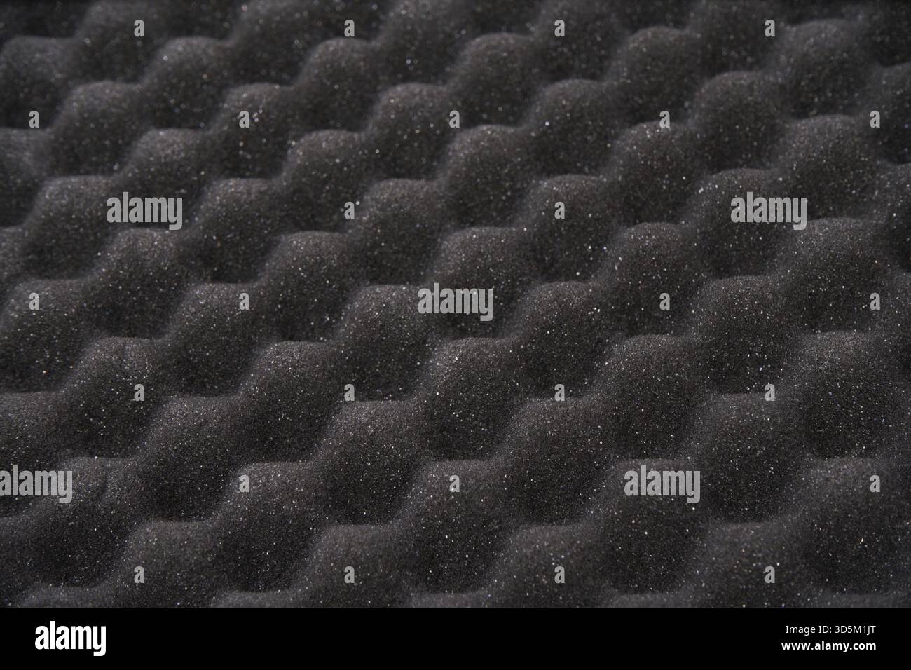 Foam sound protect wall texture. Audio recording background. Pyramid shape sponge waves. Soundproof professional detail. Music album mastering. Rubber Stock Photo