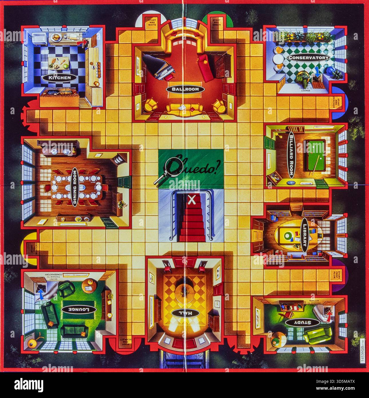 Cluedo boardgame Stock Photo