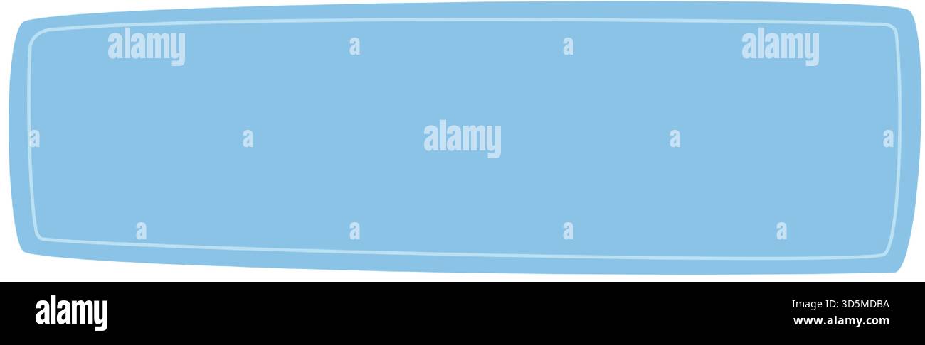 Fluid Blue Rectangle Quote Frame Banner Stock Vector