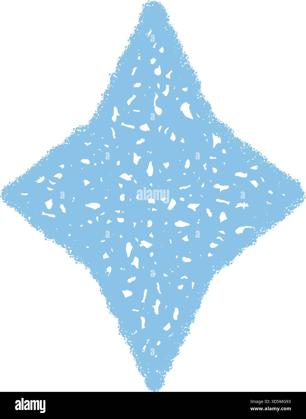 Blue Chalk Sketch Firework Star Symbol Stock Vector