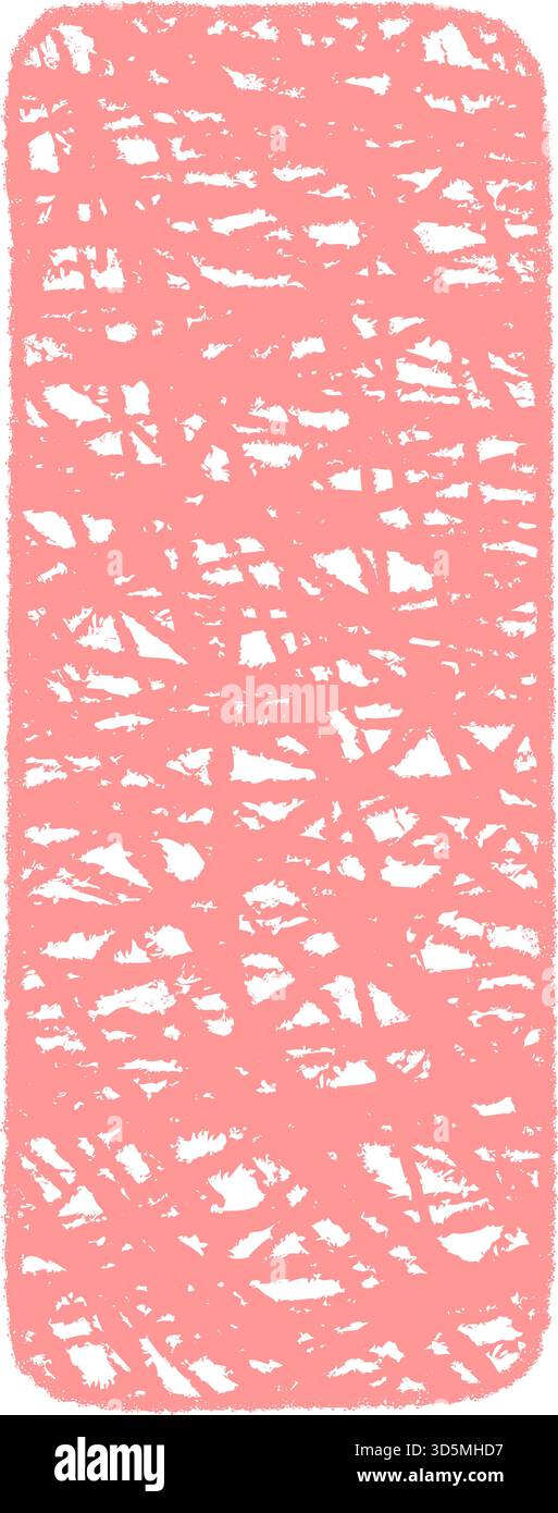 Pink Pastel Crayon Scribble Rectangle Frame Stock Vector