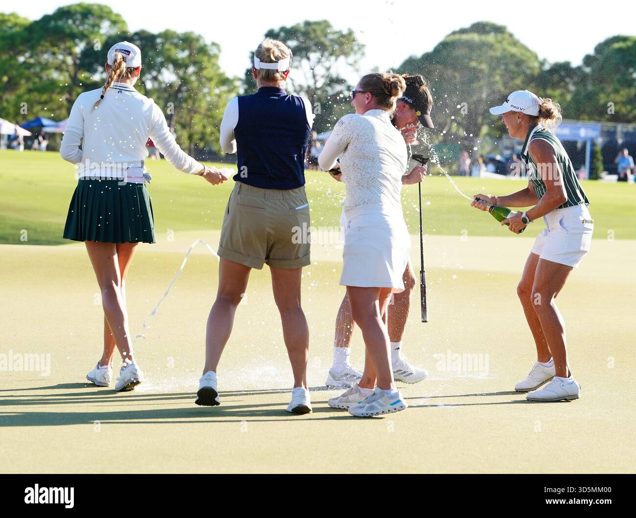 BELLEAIR, FL - NOVEMBER 16: From left to right LPGA golfers Nataliya ...