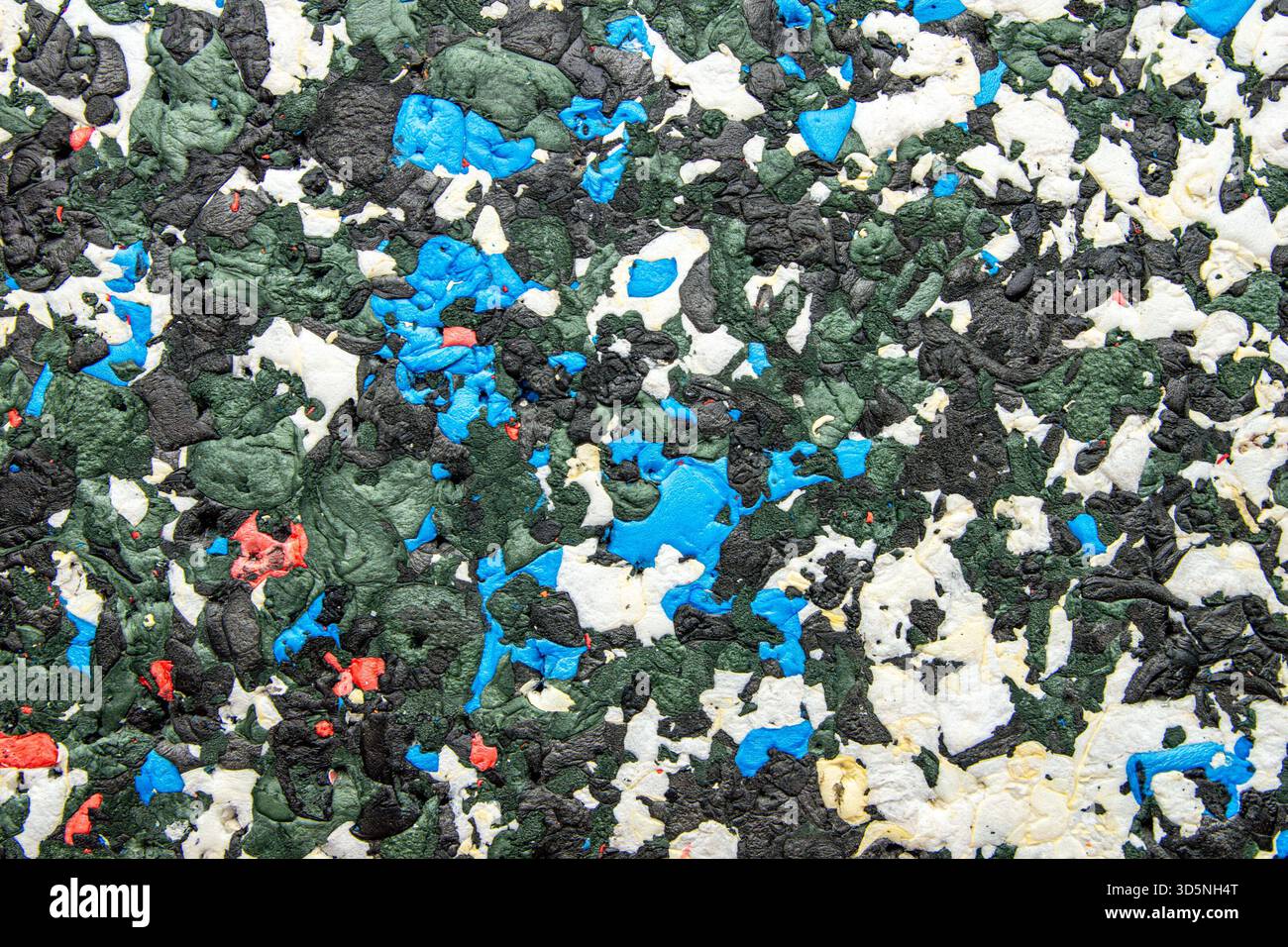 The manufacturing process of compressing recycled plastic foam creates ...