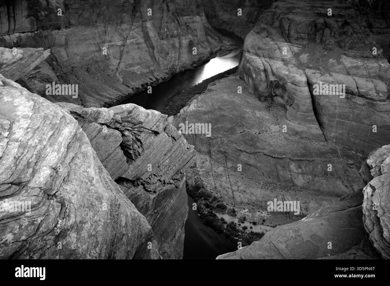 Colorado river bend on Black and White Stock Photos & Images - Alamy