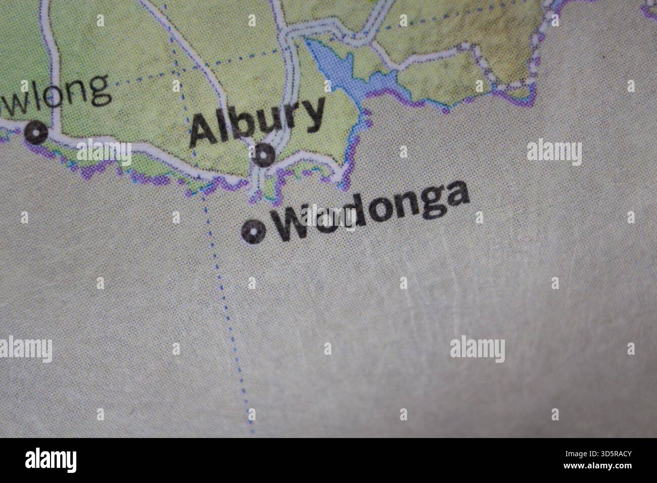 Outline map of wodonga hi-res stock photography and images - Alamy