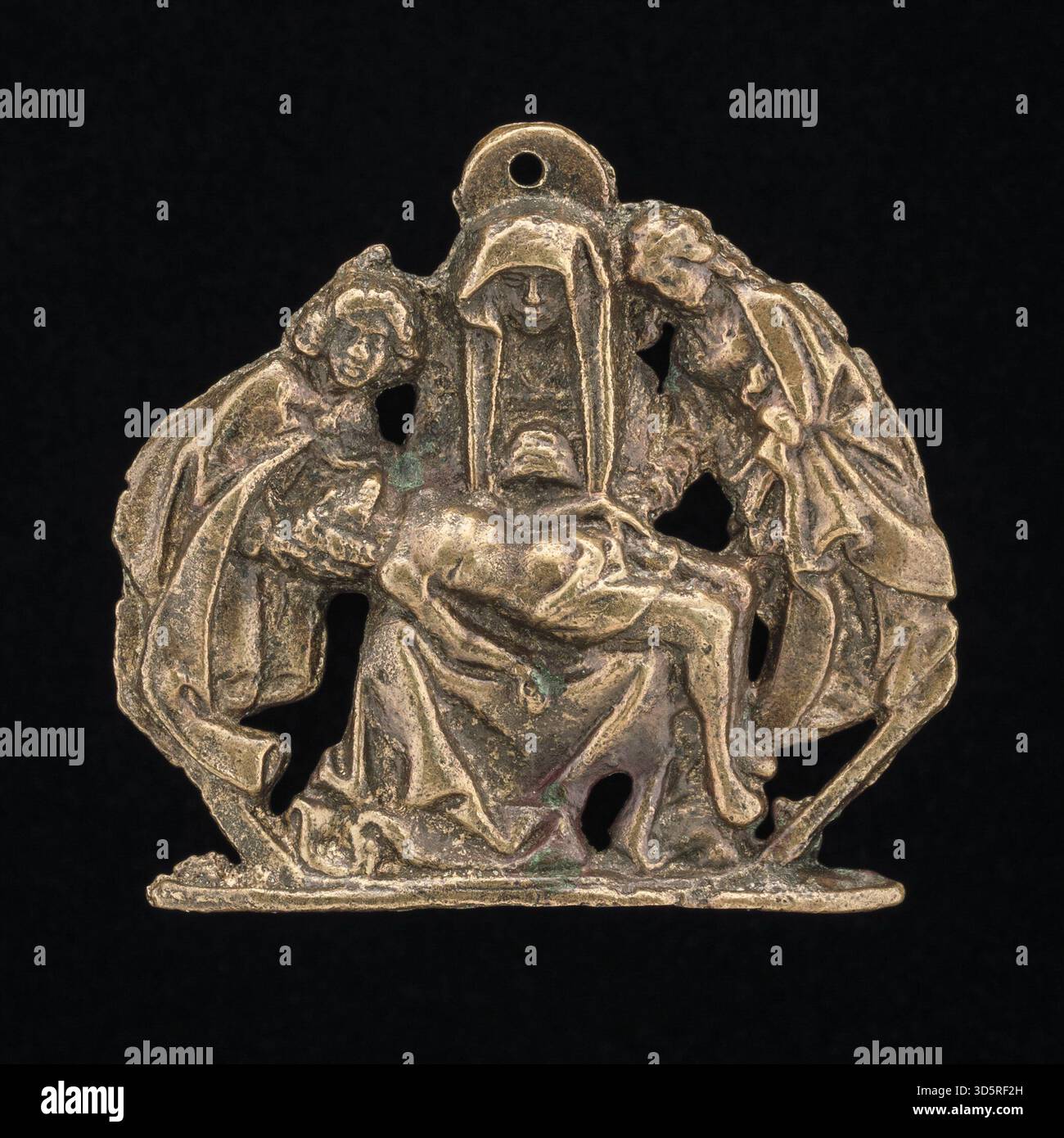 Depicts the Lamentation over the Dead Christ, showing Christ's body ...