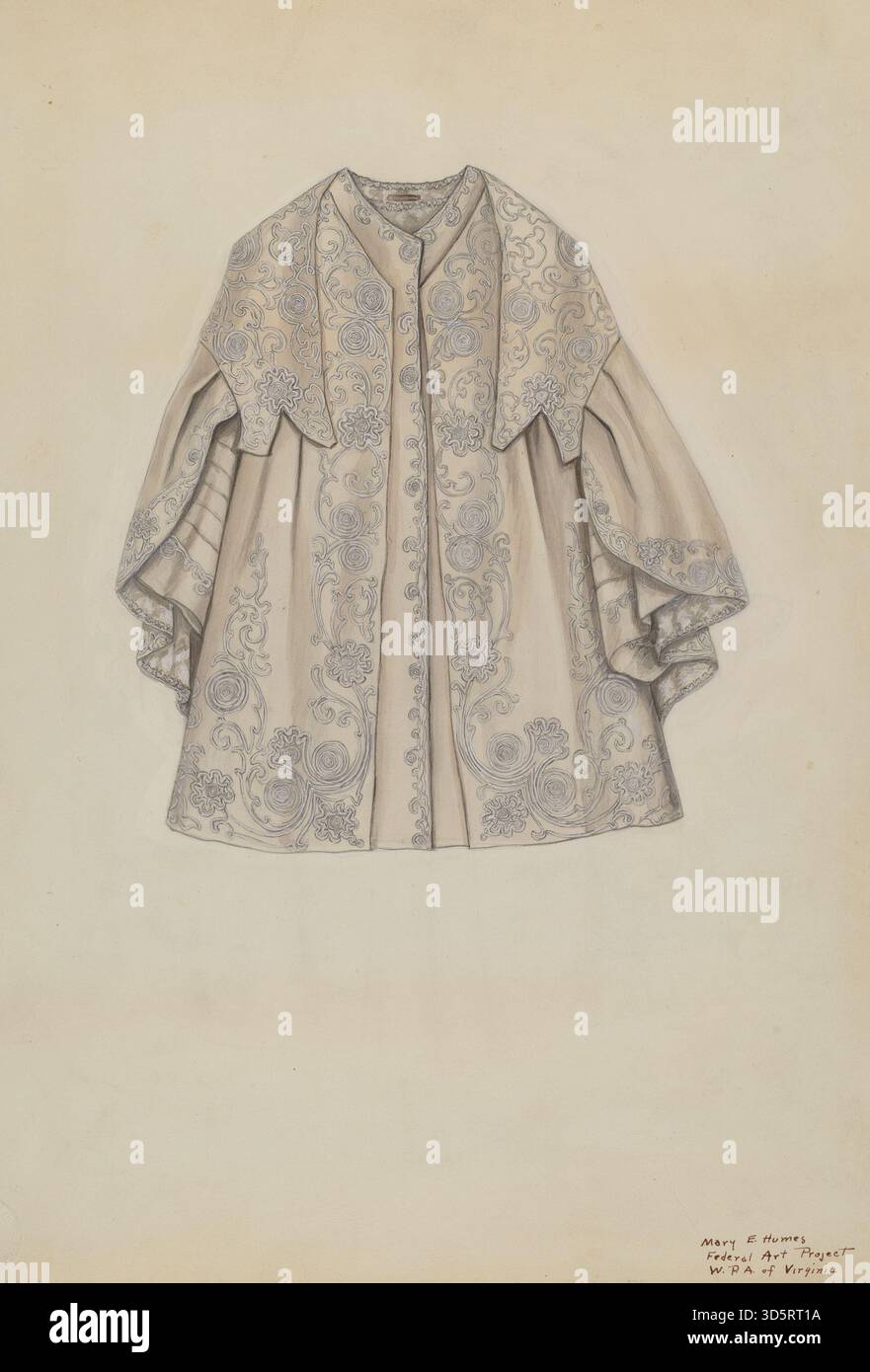 Opera Cloke Mary E. Humes’ circa 1938 photograph shows an opera cloak, highlighting ...