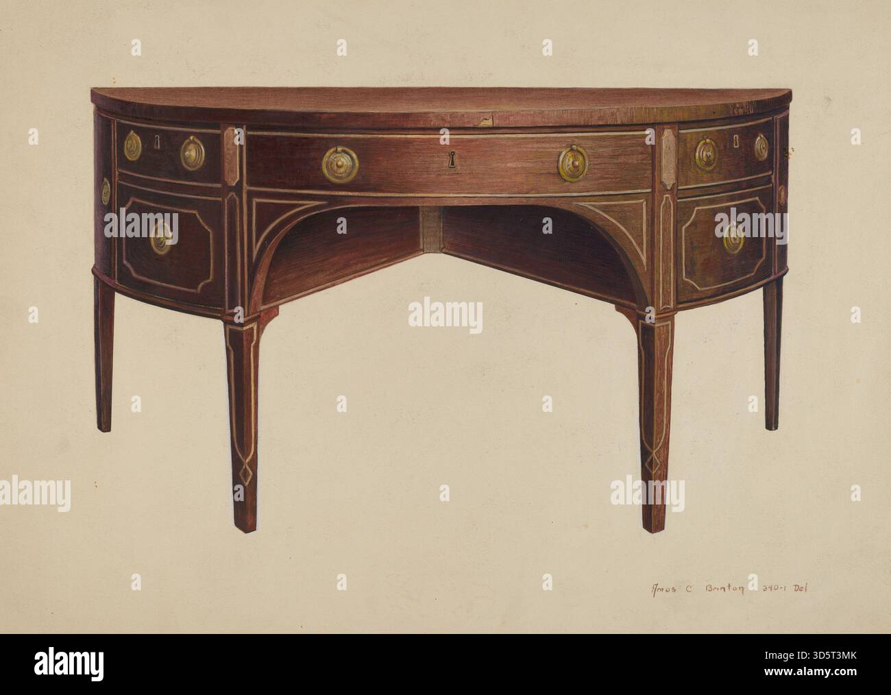 Antique English Sheraton Mahogany Serving Table Small Sideboard Circa 1830  — Ardesh, image size:1300x1014