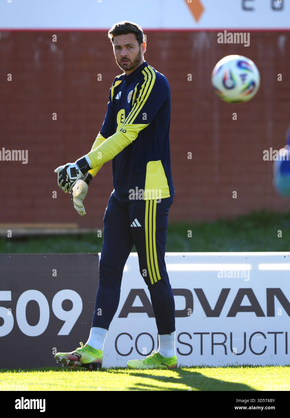 Scotland's Craig Gordon during a training session at Lesser Hampden ...