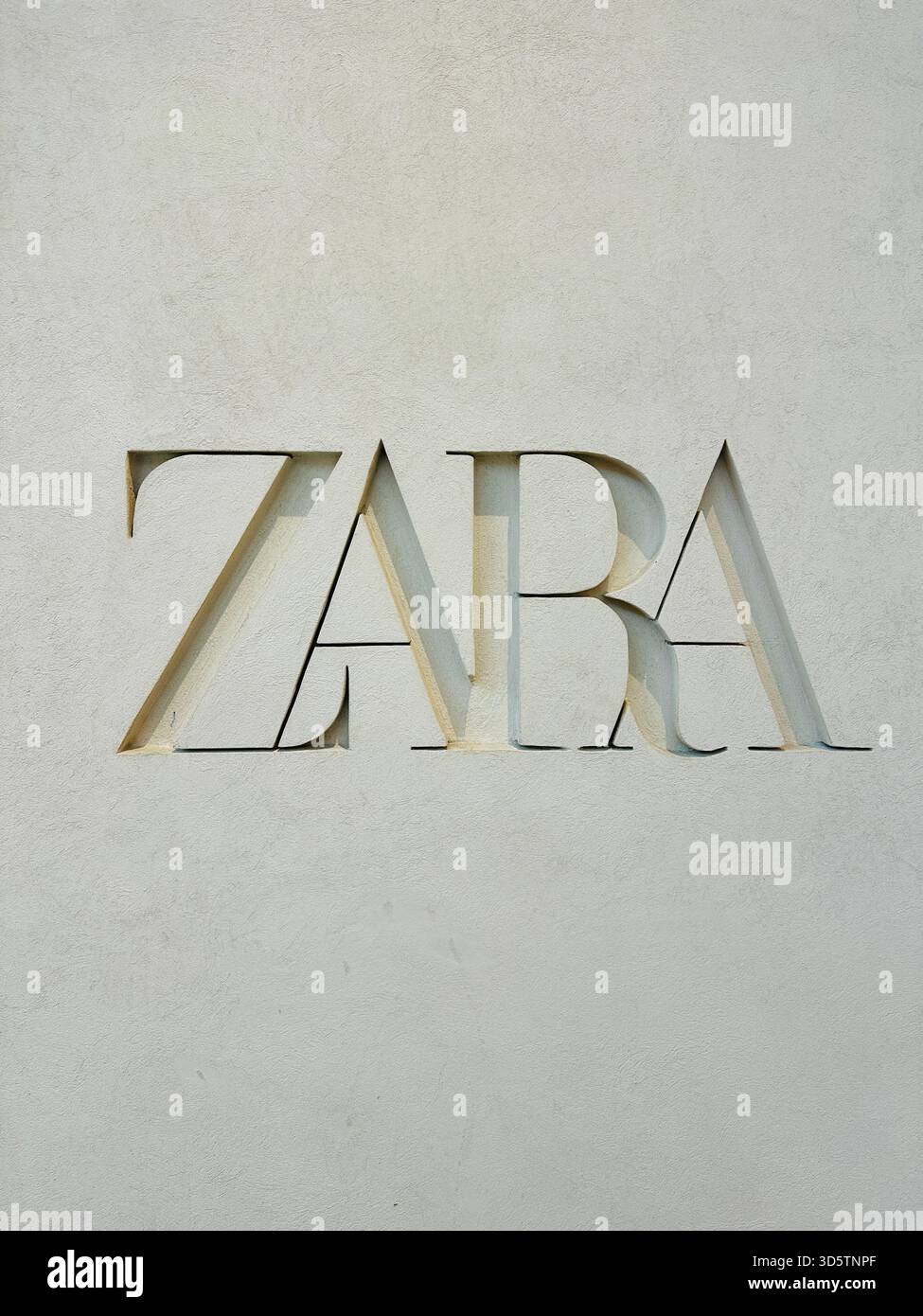 Zara brand sign - Smartphone Captured Stock Image
