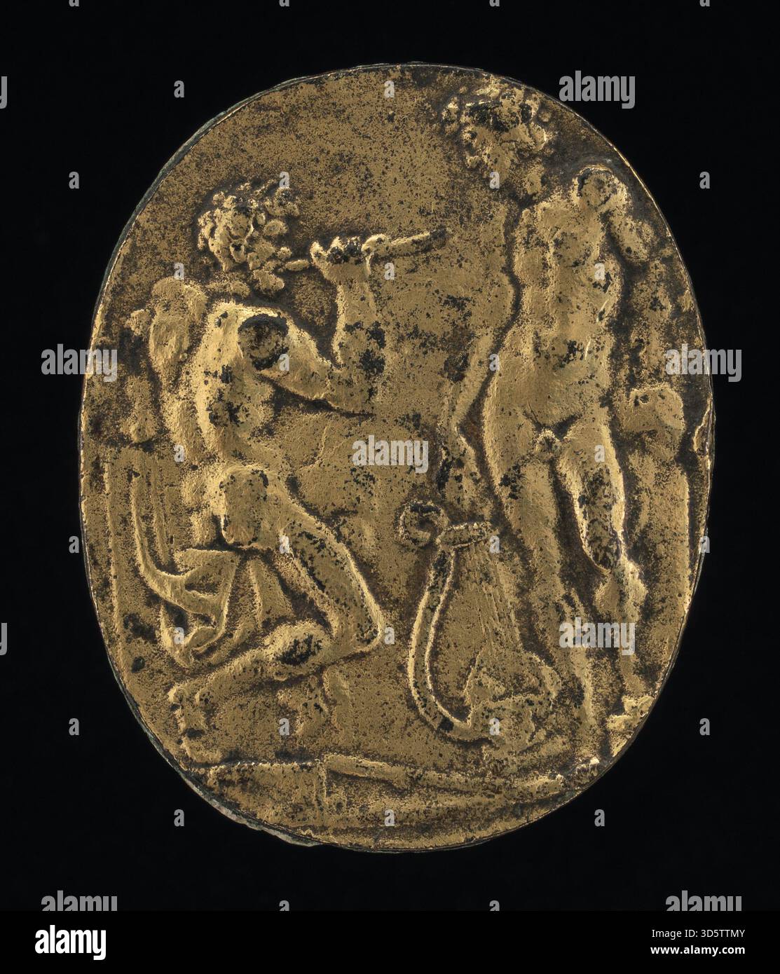 Engraving by Giovanni Bernardi depicting the mythological scene of ...