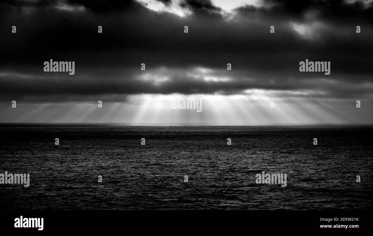 Heavenly beams Black and White Stock Photos & Images - Alamy