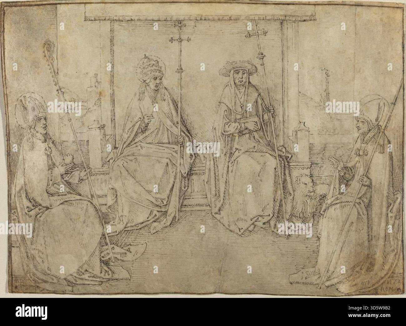 This 1510–1515 work from the workshop of Valentijn van Orley depicts ...