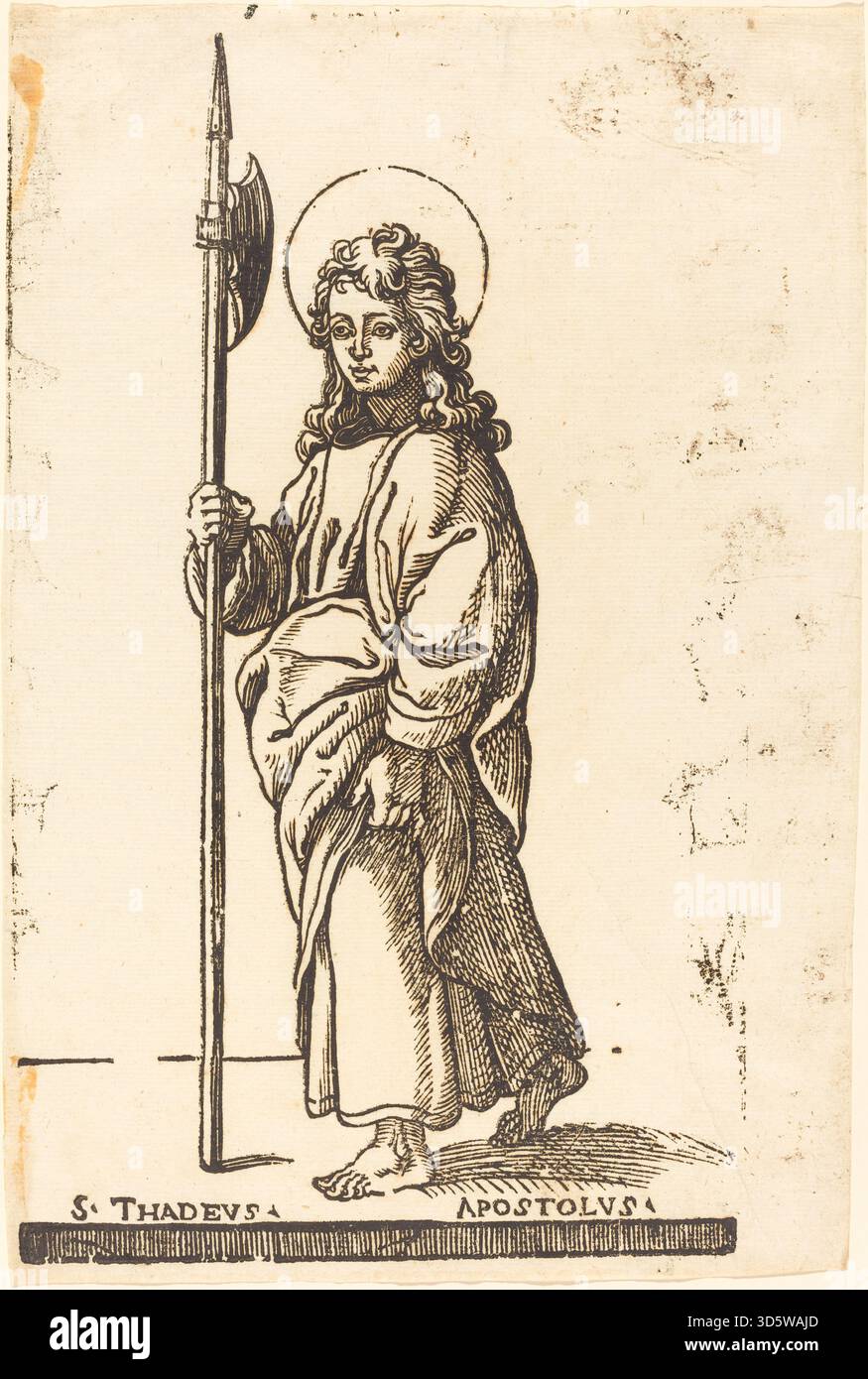 This 17th-century painting by Jacques Stella depicts Saint Jude ...