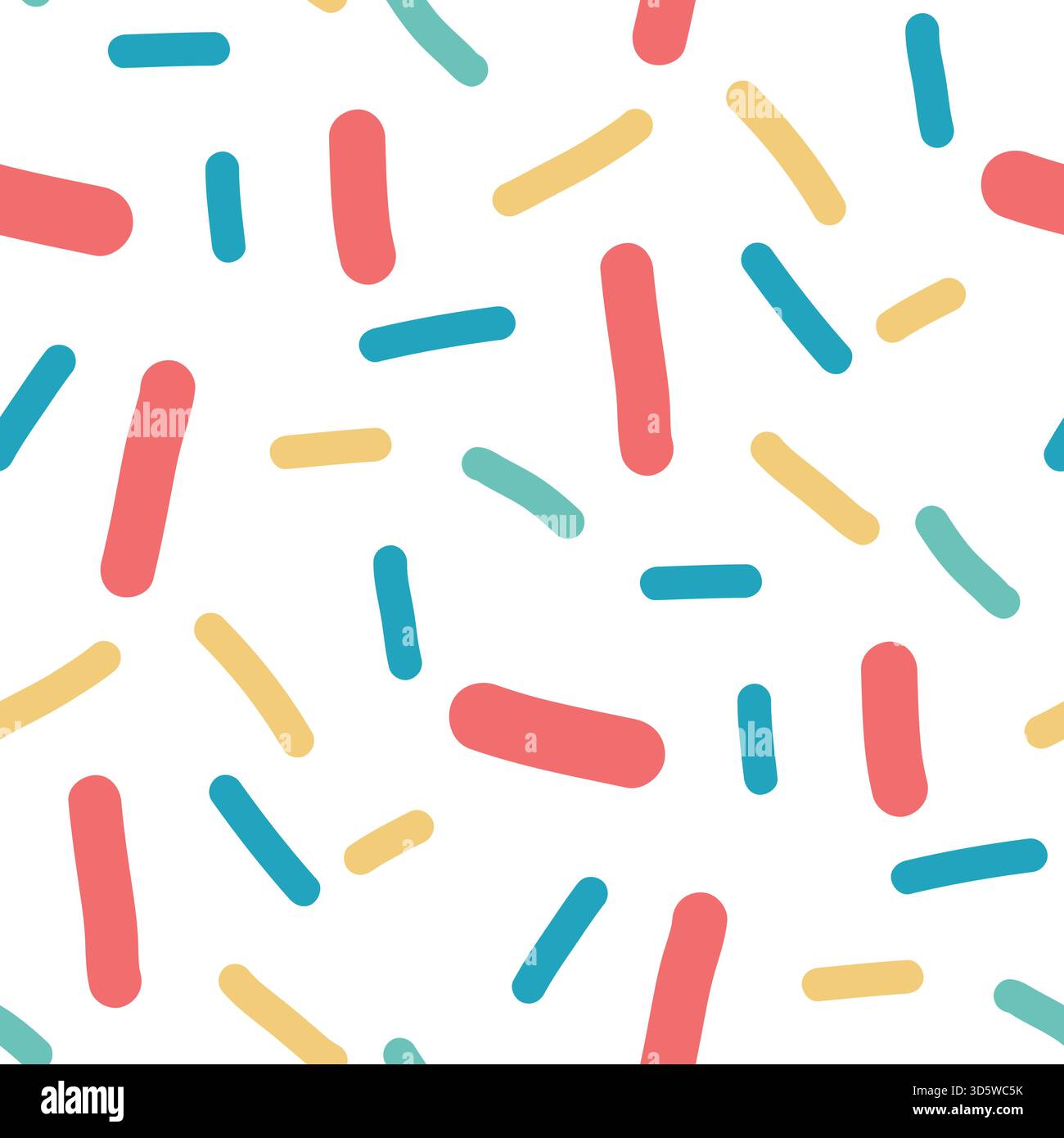 Seamless pattern background with confetti sprinkles. Birthday print ...