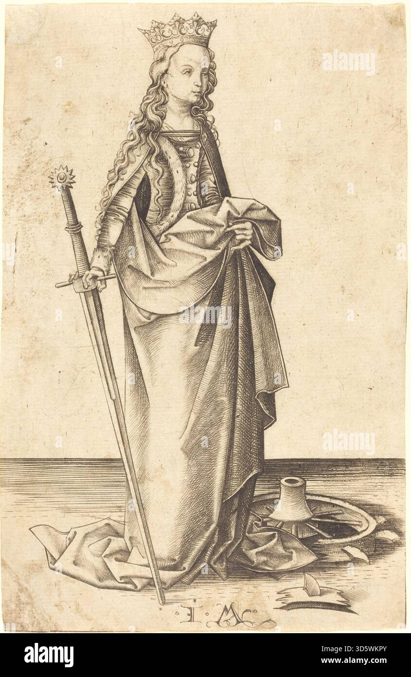 This print by Israhel van Meckenem, circa 1480–1490, depicts Saint ...