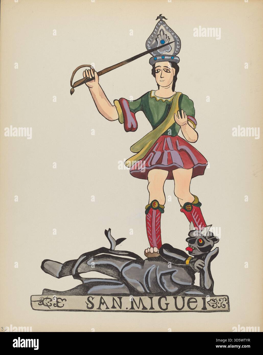 Plate 38 from 'Spanish Colonial Designs of New Mexico' depicts Saint ...
