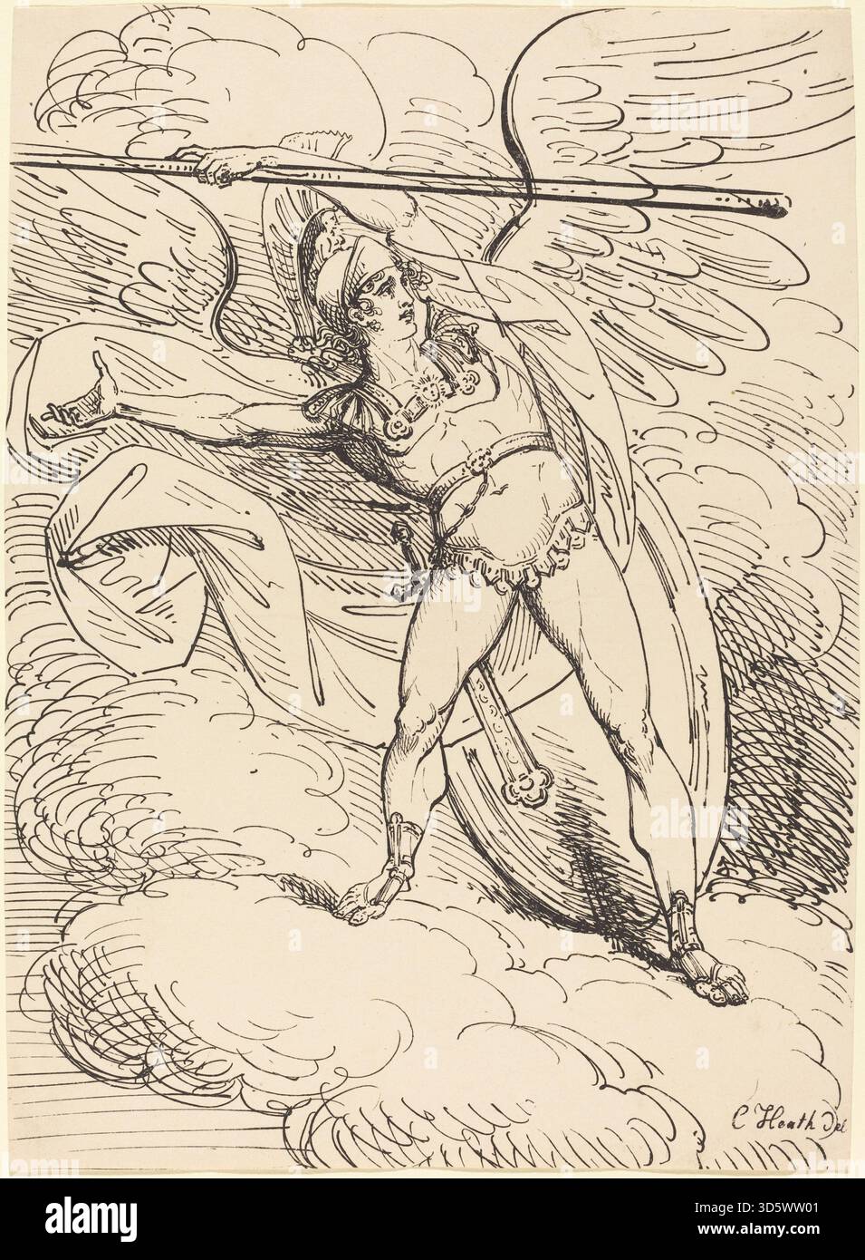 This 1804 print by Charles Heath depicts Apollo as a warrior. The ...