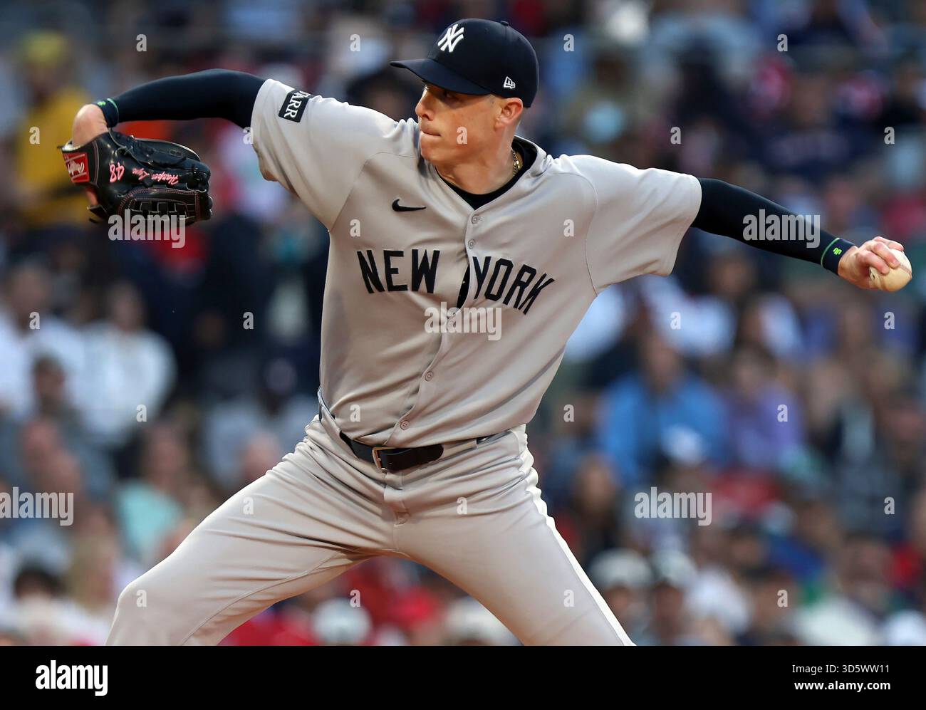 Ryan Yarbrough pitching against the Red Sox