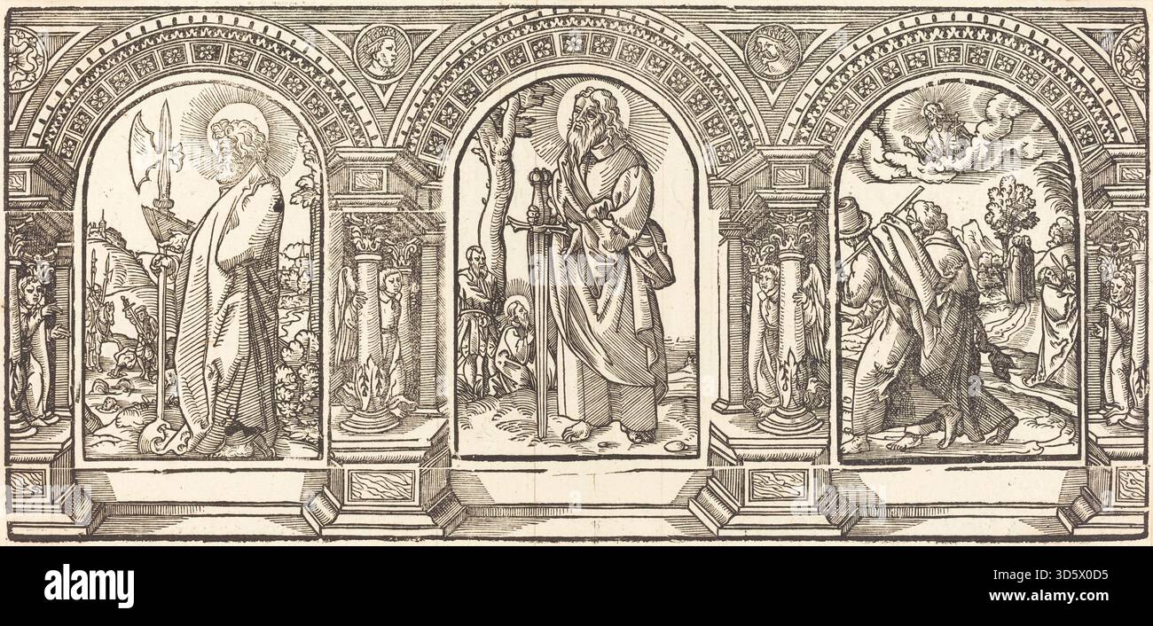 This German 16th-century engraving, inspired by Martin Schongauer ...