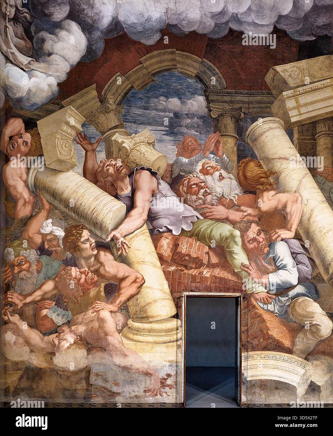 GIULIO ROMANO (b. ca. 1499, Roma, d. 1546, Mantova) Fresco on the north ...