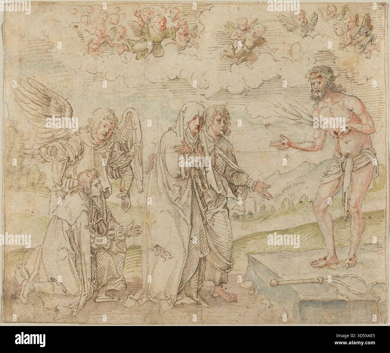 This painting by Hans Süss von Kulmbach, circa 1514, depicts Mary and ...