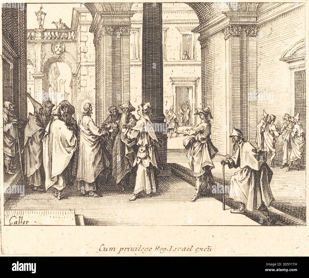 Jacques Callot's etching of Caesar's Coin from 1635 displays detailed ...