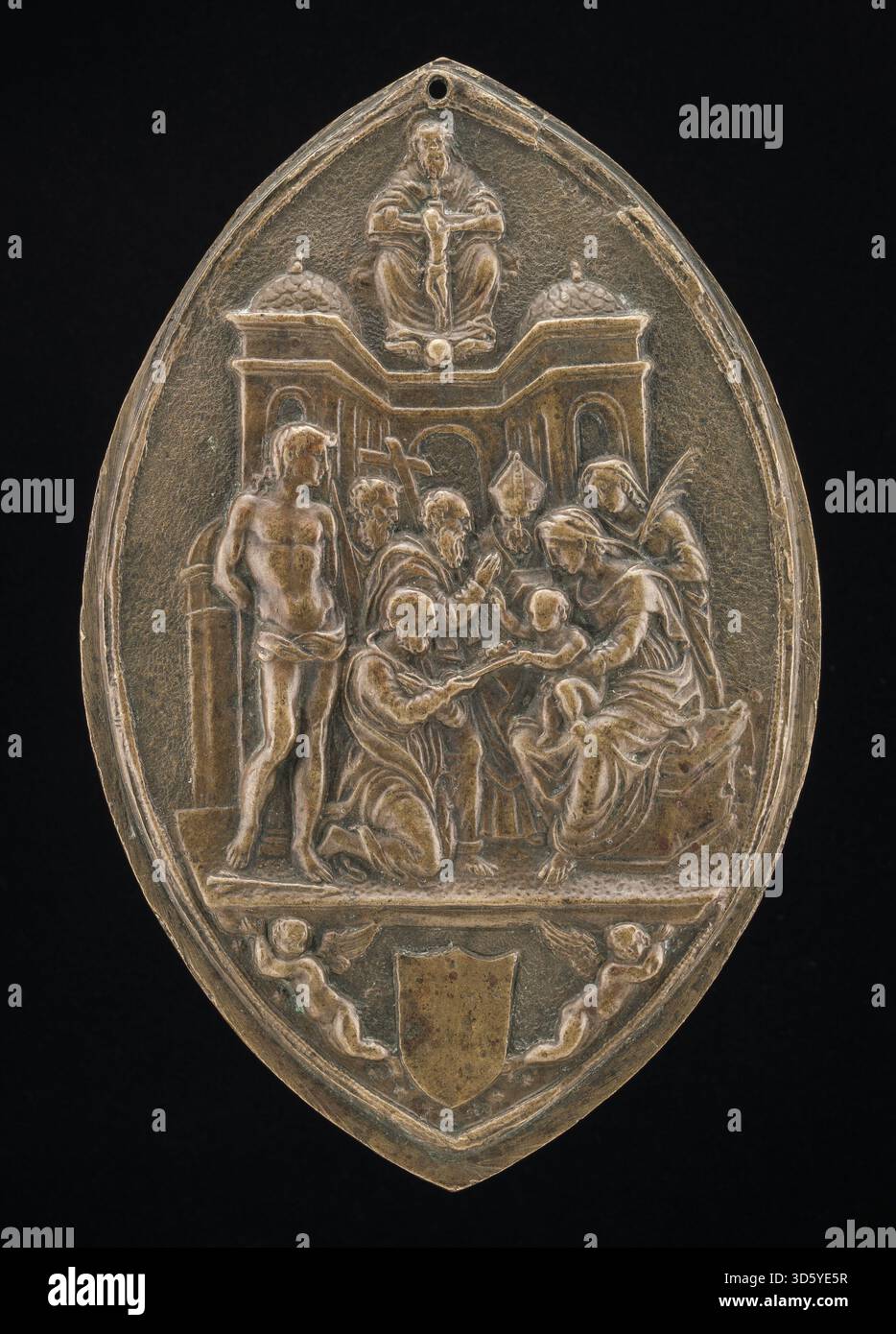 This work in the style of Andrea Sansovino depicts the Madonna and ...