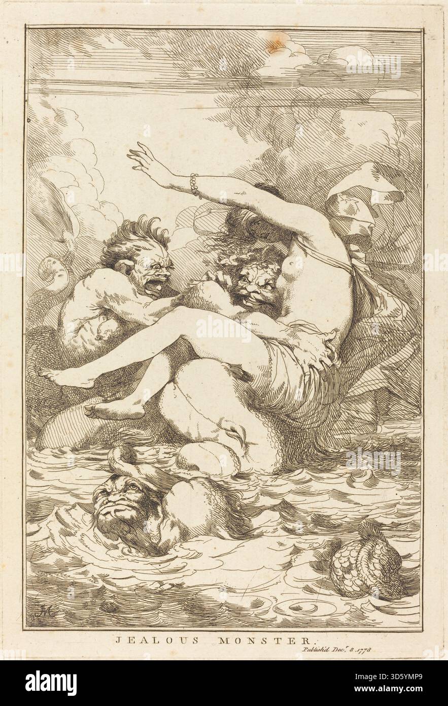 This 1778 painting by John Hamilton Mortimer, titled Jealous Monster ...