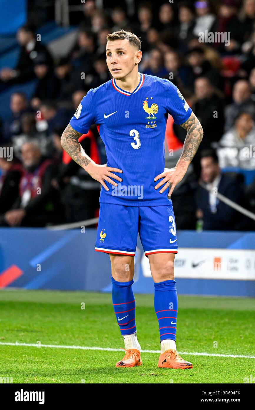 Lucas Digne during the FIFA World Cup 2026, Qualifiers, Group D ...