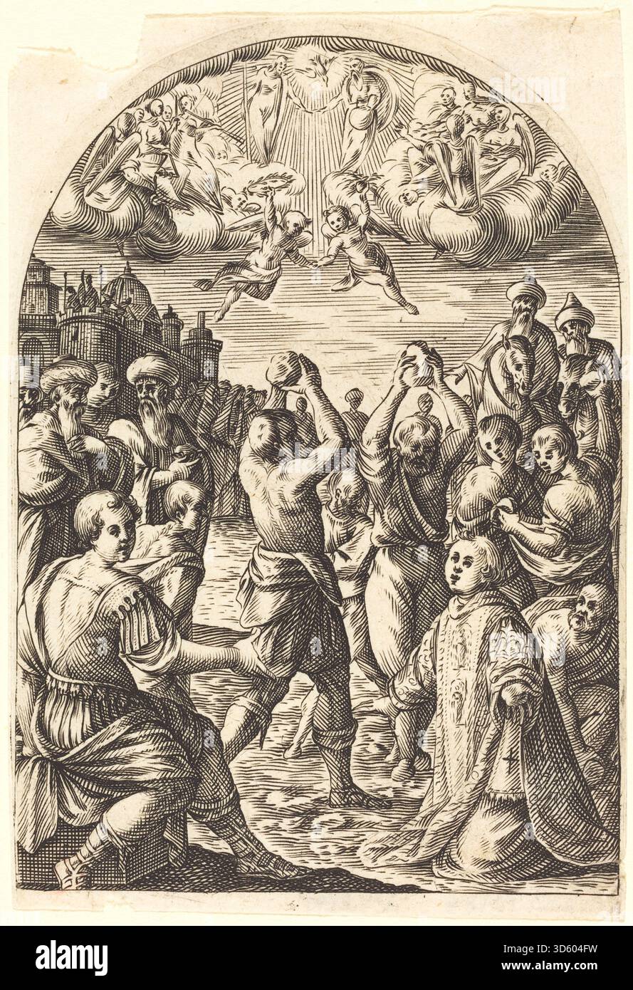 A 1608–1611 etching by Jacques Callot depicting the martyrdom of Saint ...