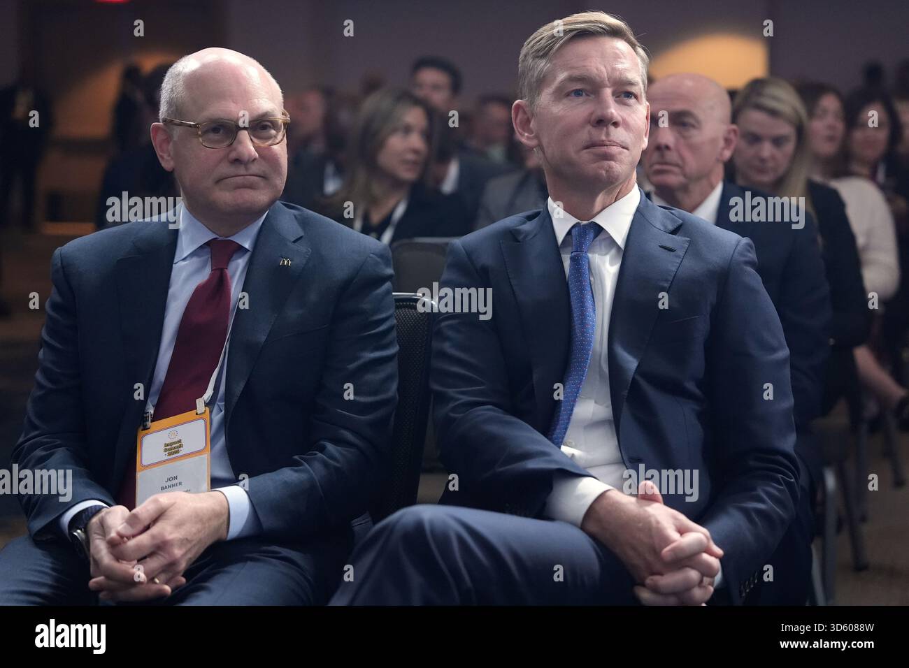 McDonalds' President and CEO Chris Kempczinski, right, and McDonald's ...
